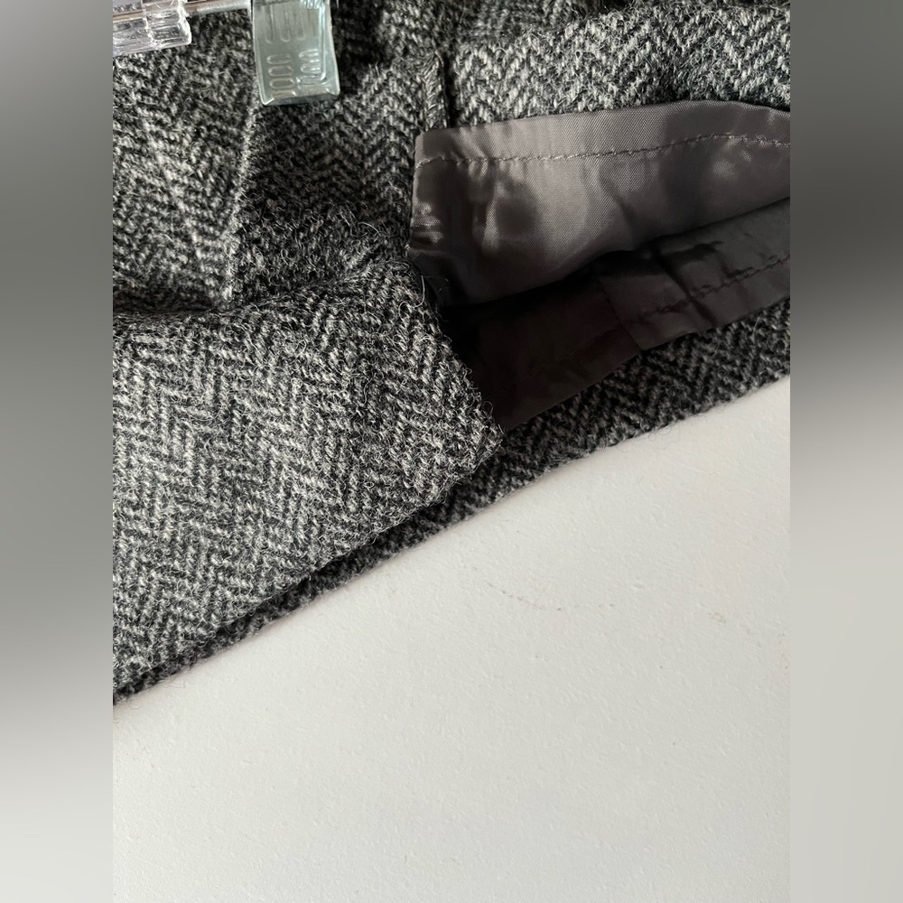 Women’s BODEN British Tweed by Moon Gray Wool A-Line Mini Skirt Pockets Lined 6S - Picture 6 of 8